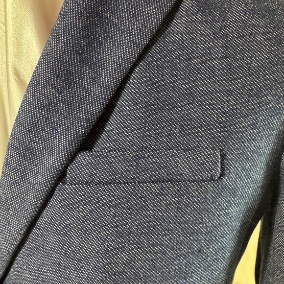 GAP Academy Denim Look Blazer Fully Lined Cute Classic Blazer - Picture 4 of 8